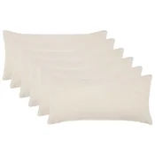 vidaXL Prevleka za blazino 6 pcs HEERLEN Krem 40 x 70 cm Bouclé