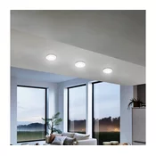Eglo 75763 - Komplet od 3 LED ugradne stropne svetiljke ZUJAR LED/3,4W/230V, bela