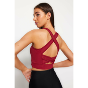 Trendyol Magenta Support/Shaping Back Detail Square Neck Knitted Sports Bra