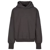 Mens High Low Hoody Sweatshirt Grey