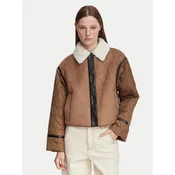 Weekend Max Mara Umetni kožuh Gessati 2625486011 Svetlo rjava Regular Fit
