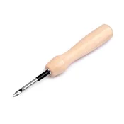 Vdolbena vezeninska igla z lesenim ročajem O3,5 mm, O5 mm - (O3,5 mm) naravni št.