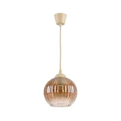 Brilagi - LED luster na sajli R GLASS 1xE27/60W/230V precnik 18 cm bež/dimljeno-braon