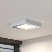 Prios LED stropna svetilka Alette, srebrna, 17,2 cm, z možnostjo zatemnitve - Kopalnica - Sodobni - srebrna, bela - Kovina