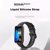 Kovol Zamenska narukvica za pametni sat za Huawei Band 10/9/8, Crna