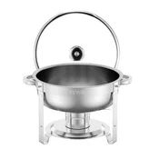 VEVOR Set za postrežbo Chafing Dish Buffet 5 qt 2 kosa srebrna