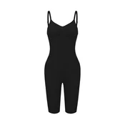 cfab Oblikovanje postave Bodysuit Sculpting Shapewear mit Shorts črna