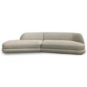 Casa Padrino luxury sofa gray 172 x 100 x H. 82 cm - Curved living room sofa - Hotel sofa - Living room furniture - Hotel furniture - Luxury furniture - Luxury furnishings
