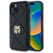 slomart Etui DKNY Quilted Stack Logo za iPhone 15 Plus - črno