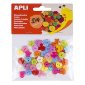 APLI Apli Plastični gumbi 60 kos, (20455702)