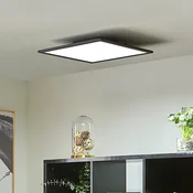 Lindby LED plošča Lamin, črna, 40 cm, CCT, z možnostjo zatemnitve, daljinski - Dnevna soba/jedilnica - Sodobni - črna, bela - Kovina