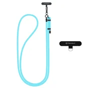 Vrvica za telefon Techsuit Crossbody Strap z nastavljivo dolžino - arctic blue
