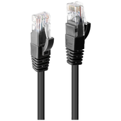 LINDY LINDY 48083 RJ45 omrežni kabel\, Patch kabel CAT 6 U/UTP 15.00 m črna z zaščitnim zapornim zatičem 1 kos, (20430030)