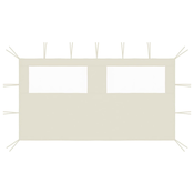 vidaXL 3070421  Gazebo Sidewall with Windows 4x2 m Cream (315310)