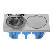 Dvojna inox električna vtičnica IP55 zunanja