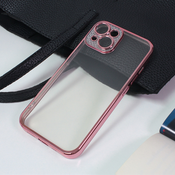 TERACELL Maska za iPhone 14 Plus 6.7 Silikon Camera Diamond roze