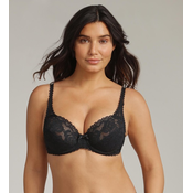PLAYTEX FLOWER ELEGANCE UNDERWIRE BRA - Womens lace bra with underwire - black