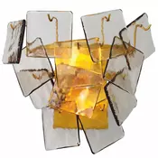 Casa Padrino Luxury Wall Light Antique Brass/Gray 35.5 cm - Luxury Quality