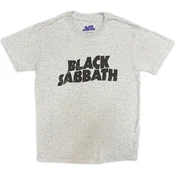 Black Sabbath Black Wavy Logo Grey XL Majica