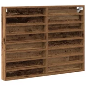 Ormar za izlaganje s policom Zidne Staro drvo 100 x 8,5 x 75 cm