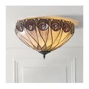 Endon 112188 - Plafonska svetiljka Tiffany HUTCHINSON 2xE27/60W/230V precnika 40 cm