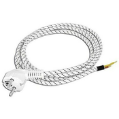 Cabletech Prikljucni kabel napajanja tekstila za željezo, 2x1mm2, 2m, bijelo