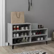 Vidaxl vidaXL Omarica za čevlje, siva, hrast sonoma, 102x36x60 cm