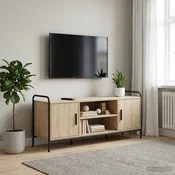 vidaXL TV omarica 133 x 33 x 50 cm Sonoma hrast Inženirski les