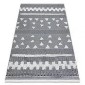 eoshop Preproga ECO SISAL BOHO MOROC Geometric 22321 tassels - dva nivoja flisa krem/siva, cy ( - Velikost: 155x220 cm)
