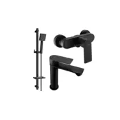 Mexen Royo DQ45 črni tuš komplet - 72204DQ45-70