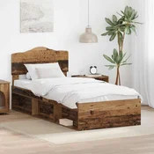 vidaXL vidaXL Konstrukcija postelje Star les 90 x 190 cm Masivno borovo les, (5000102470)