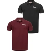 Lonsdale Mens polo shirt regular fit double pack