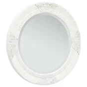 Zidno ogledalo u baroknom stilu 50 cm bijelo