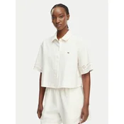 Tommy Jeans Srajca DW0DW22214 Kremna Relaxed Fit