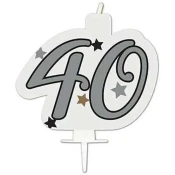 Svečka za rojstni dan - številka 40