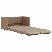 Vidaxl Talni raztegljiv kavč 2 v 1 kapučino 112x174x55 cm umetno usnje
