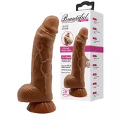 Dildo Beautifu Angelo, 18cm, Smeđi
