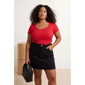 Trendyol Curve Ženska bluza Tbbss26Af00121, Crvena