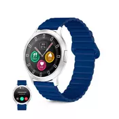 KSIX, smartwatch Core3, AMOLED 1.32, 5 dana bat., IP67, mag. silik. remen,plavi