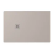 POLYSAN Eleganten tuš kad TRENECA iz litega marmorja 120x80 cm, mat bež barva, možnost prilagoditve