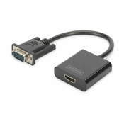 Digitus AV Pretvarač [VGA - HDMI] 1920 x 1080 piksel Digitus DA-70473
