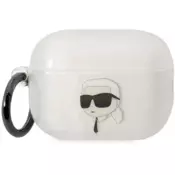 Karl Lagerfeld AirPods Pro 2 - Karl - prozoren ovitek - KLAP2HNCHTCT