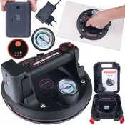 OEM Brezžna Vakuumska Priseska – 200 kg Nosilnost, Manometer, 3.6 v Li-Ion | O200 mm, ABS, 1500 mAh