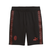 PUMA AC Milan KING Shorts Men, Football, Black/Red Fire, XL