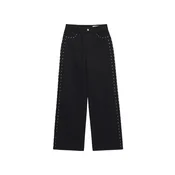 VERO MODA Kavbojke črn denim
