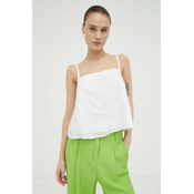Top G-Star Raw ženski, bela barva