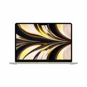 Apple MacBook Air (M2 2022.) MLY13D/A Polarstern Apple M2 cip s 8-jezgrenim GPU-om 8 GB RAM-a 256 GB SSD macOS - 2022.
