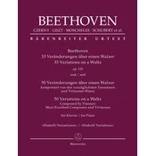BEETHOVEN:33 VARIATIONS OP.120 AND 50 VARIATIONS ON A WALTZ