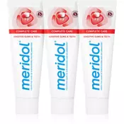 Meridol Complete Care zubna pasta za osjetljive zube 3x75 ml