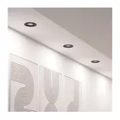 Eglo 902287 - KOMPLET 3xLED RGBW zatemnjivih vgradnih svetilk SALICETO-Z LED/4,7W/230V črna